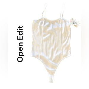 NWT- Open Edit Sz S Ribbed Body Tank